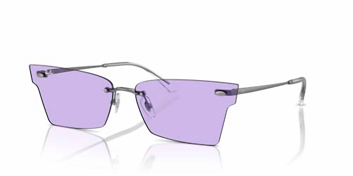Gafas de sol unisex color gris y violeta