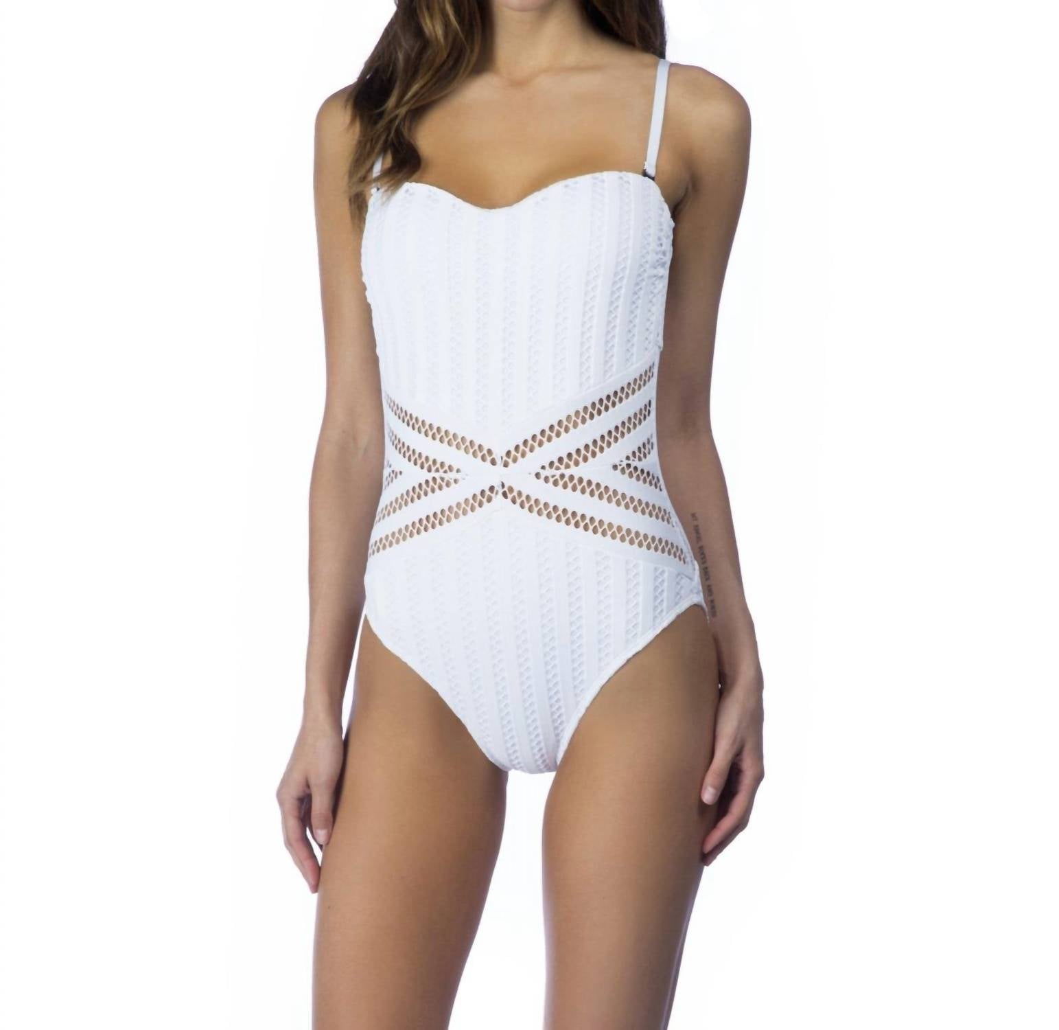 Vestido de baño color blanco