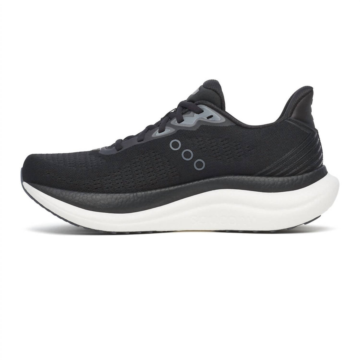 Tenis para correr de hombre color negro y blanco