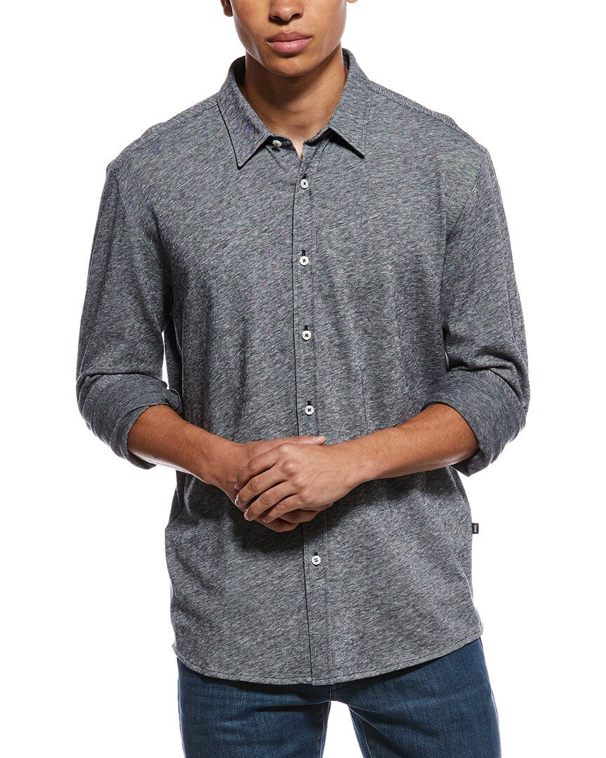 Camisa de mezcla de lino