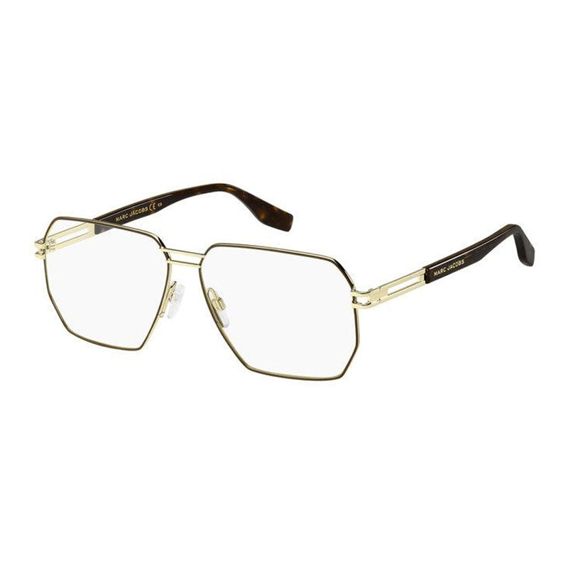 Gafas 59 mm color café y dorado