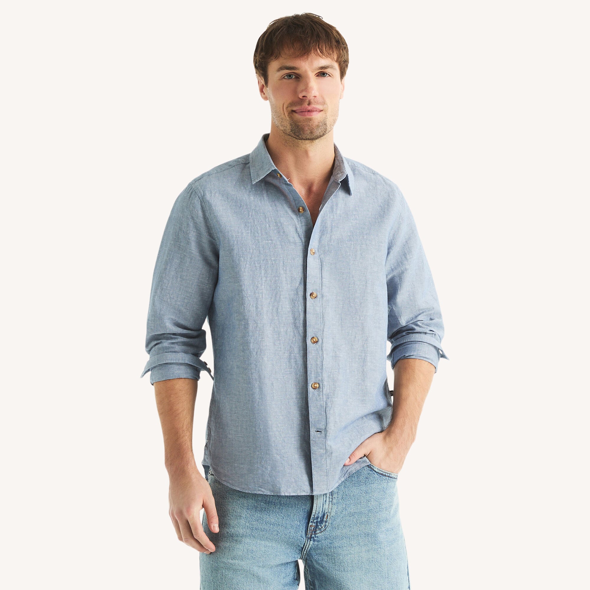 Camisa de hombre de lino