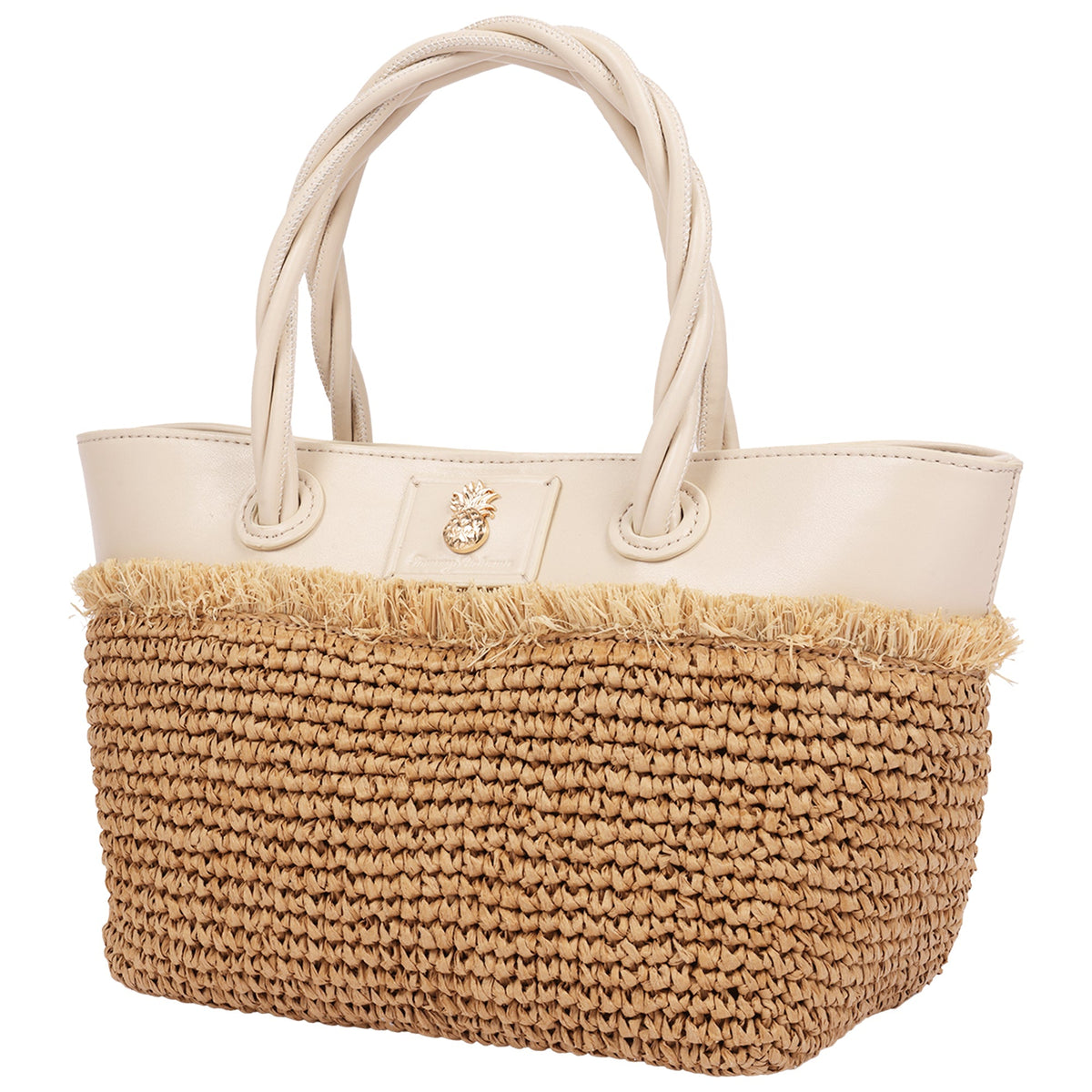 Bolso tote color marfil