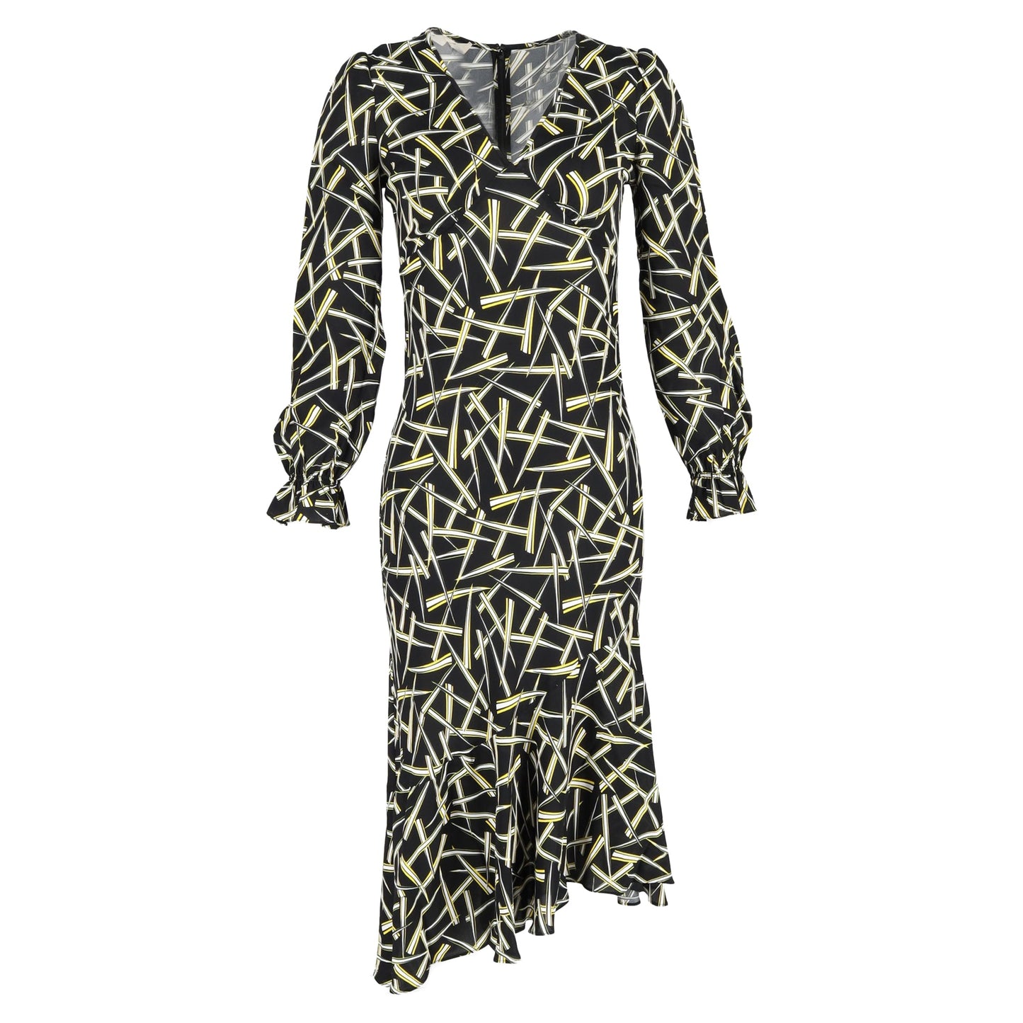 Vestido midi con estampado multicolor