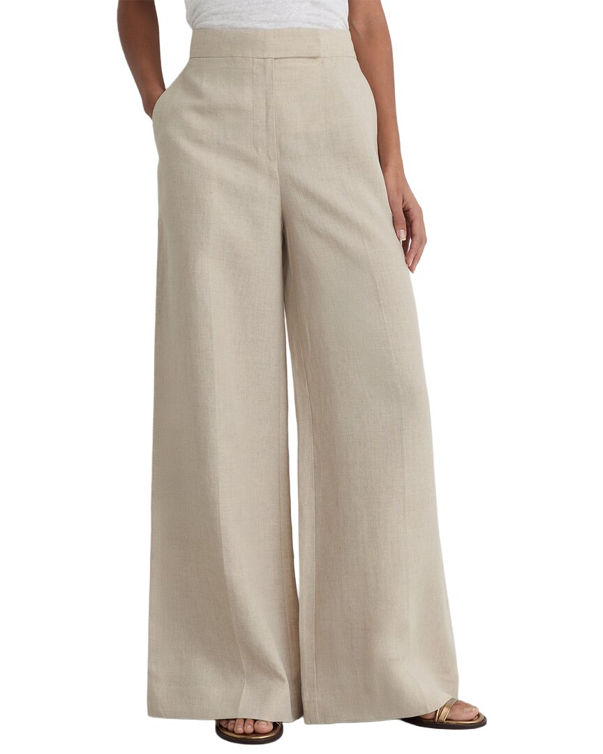 Pantalón de lino de pierna ancha