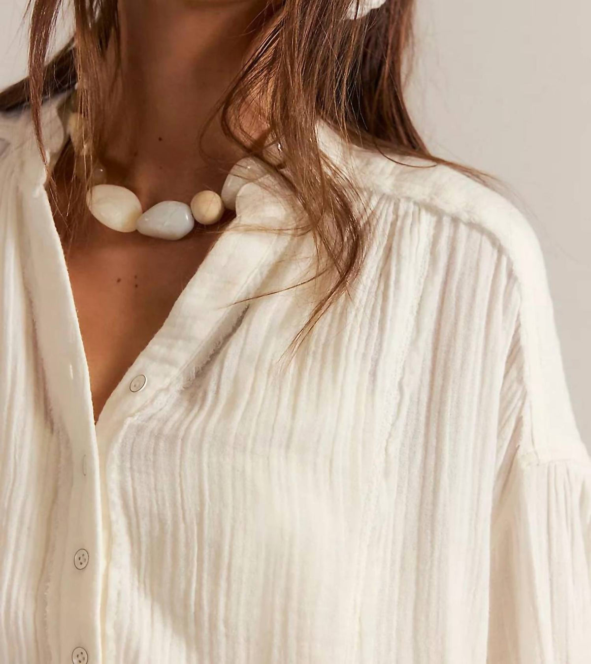 Camisa color marfil