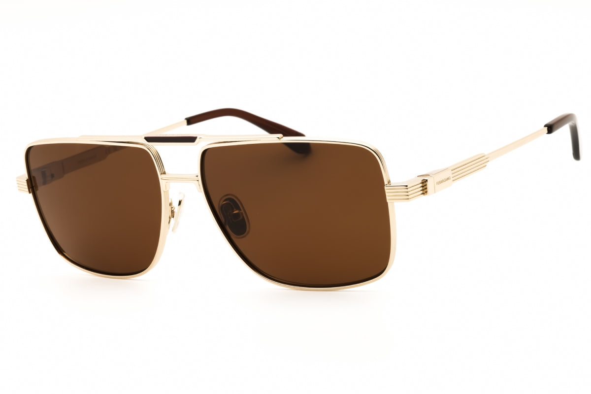 Gafas con lentes polarizados color café y dorado
