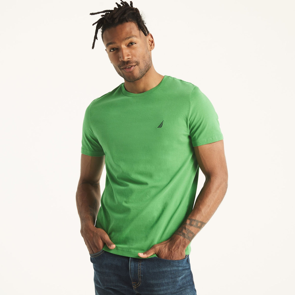 Camiseta de hombre con cuello redondo