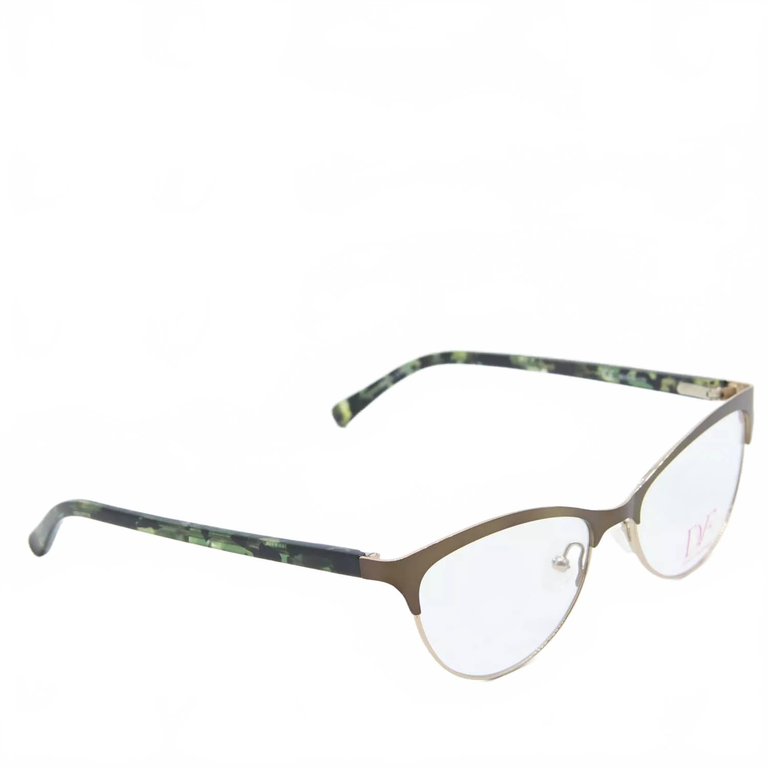 Montura para gafas unisex de montura tipo gato color verde
