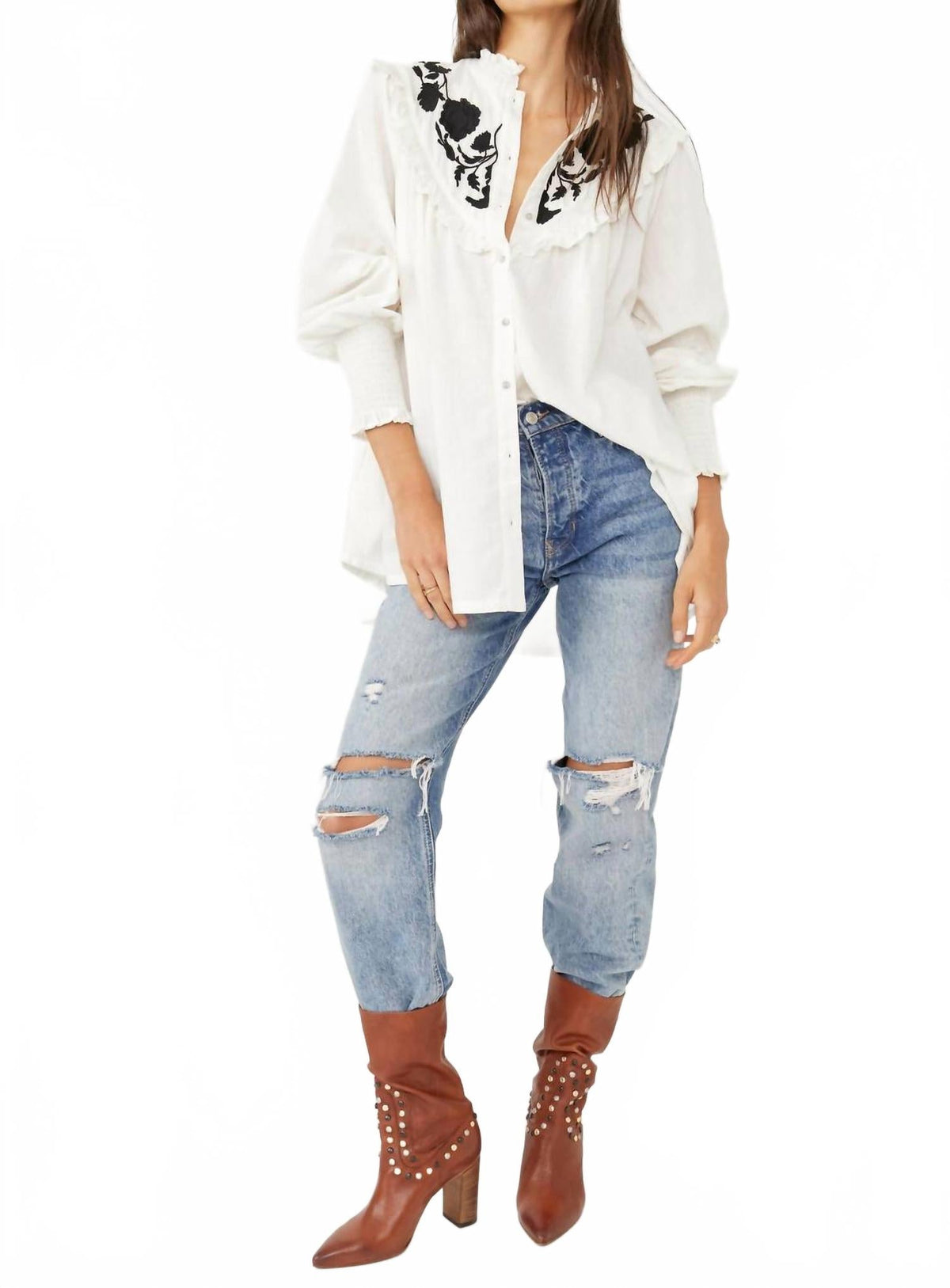 Top color blanco