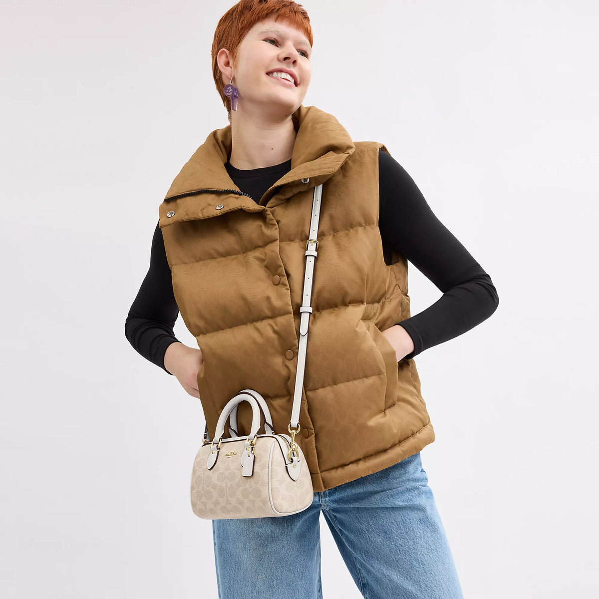 Bolso cruzado de lona