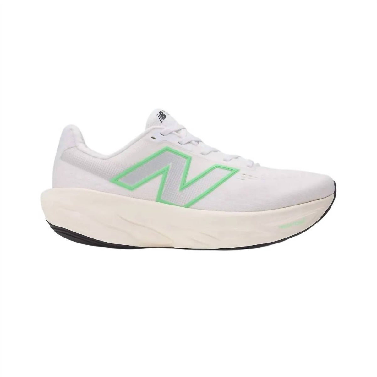 Tenis para correr de hombre color blanco y verde