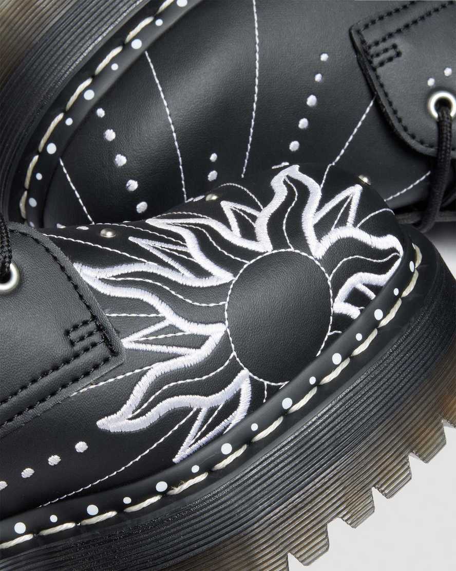 Botas de cuero con plataforma