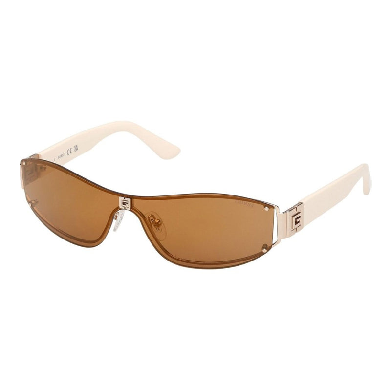 Gafas color café y dorado