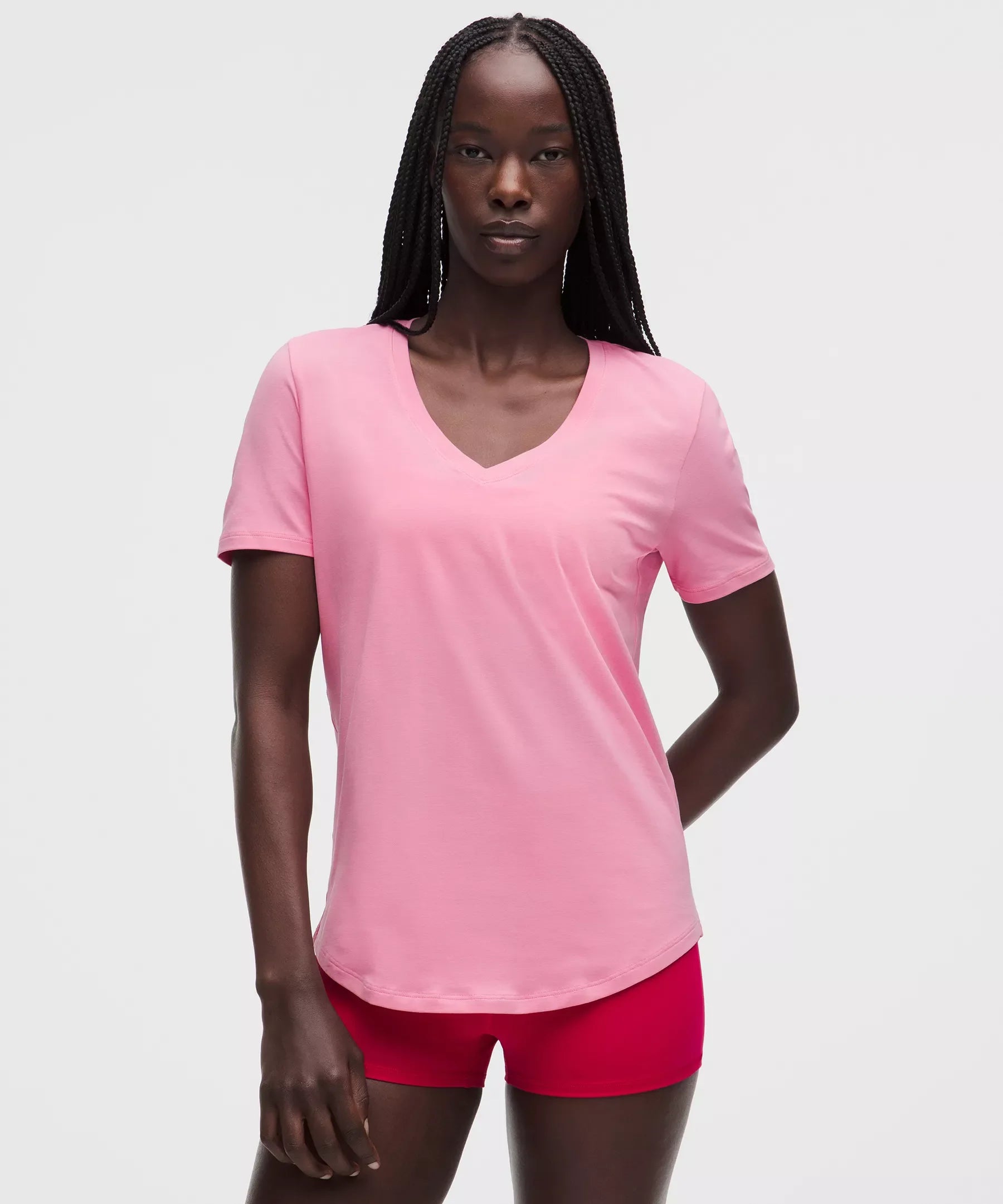 Camiseta con cuello en V
