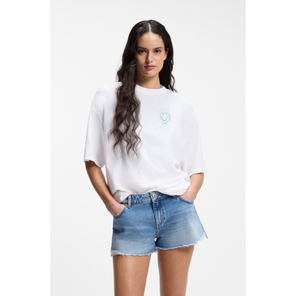 Camiseta de algodón con estampado