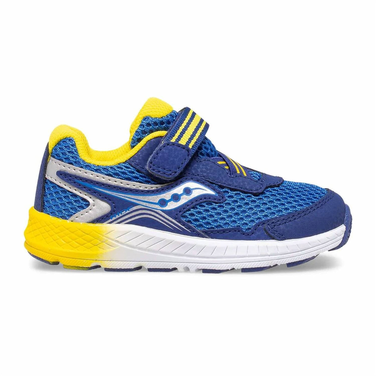 Tenis para niño color azul y amarillo