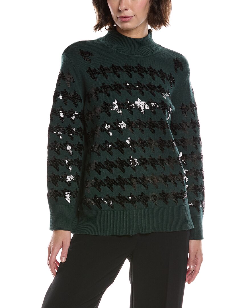 Suéter con cuello alto con lentejuelas