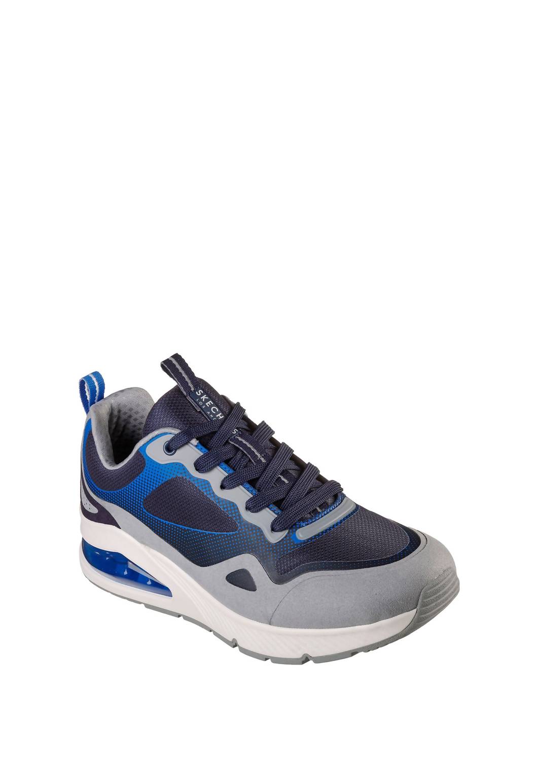 Tenis de hombre color azul y gris