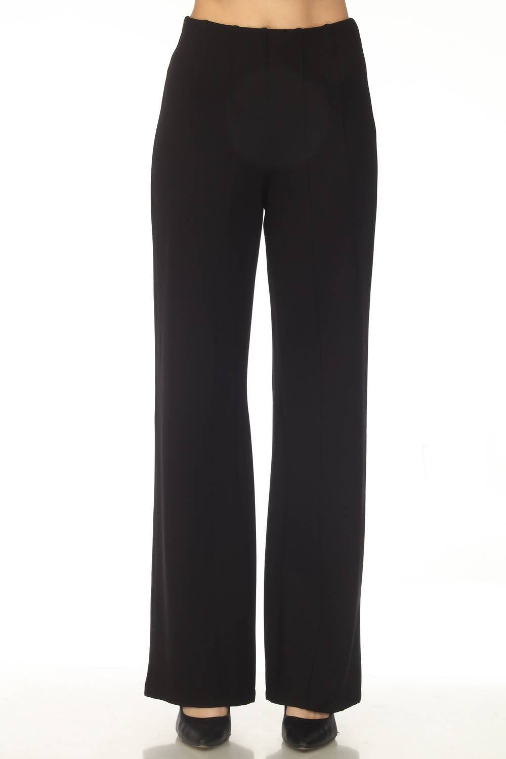 Pantalón de pierna ancha color negro