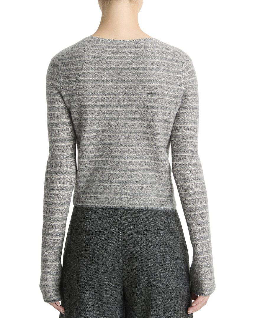 Top de cachemira con cuello en V