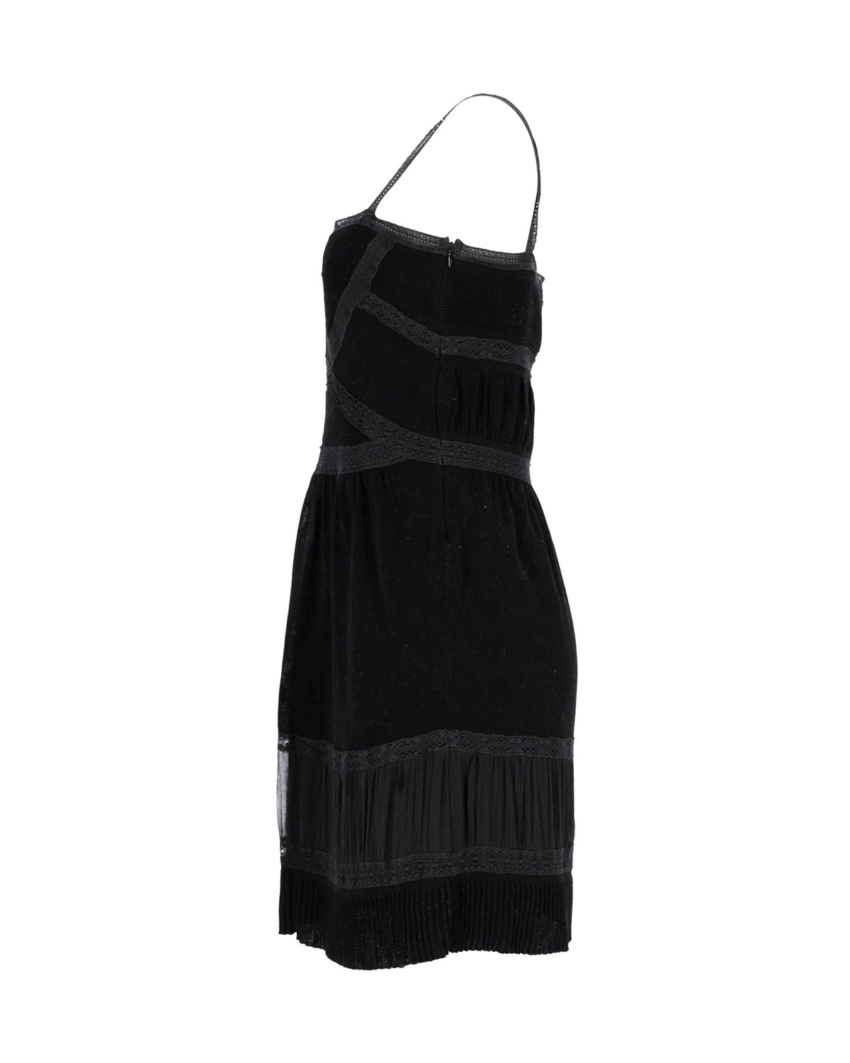 Vestido de algodón sin mangas color negro