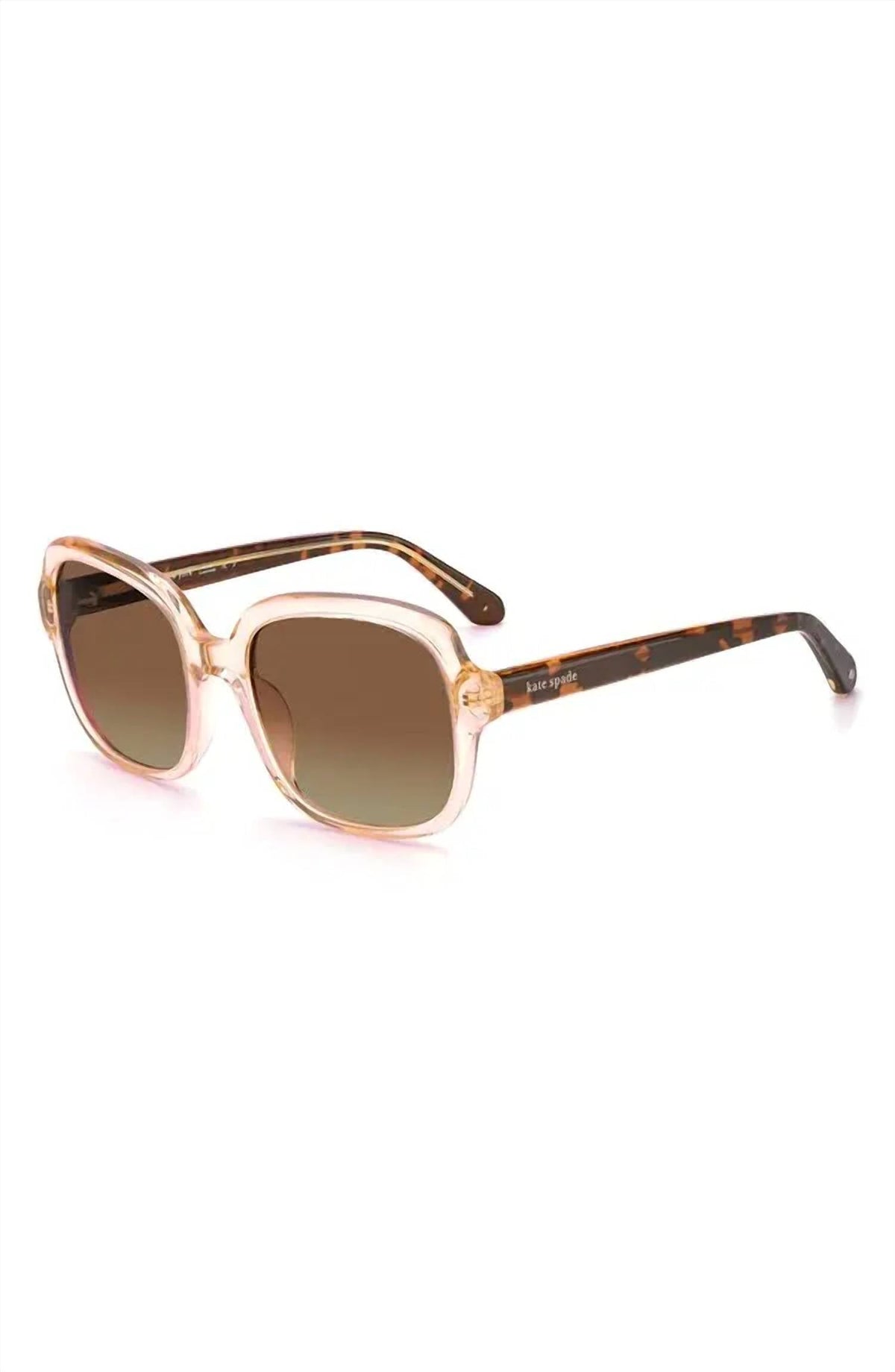 Gafas de sol de mujer de montura cuadrada 55 mm con lentes polarizados color café y rosado