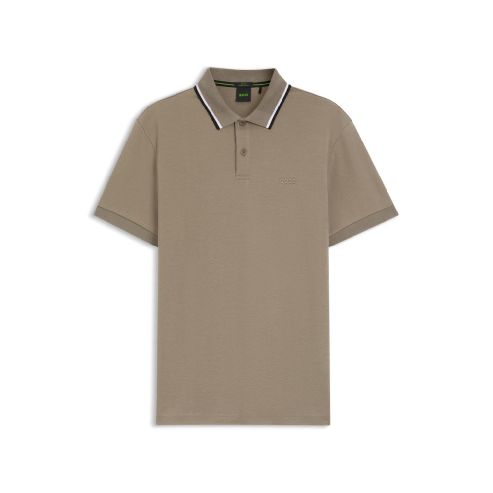 Polo de algodón de corte ajustado