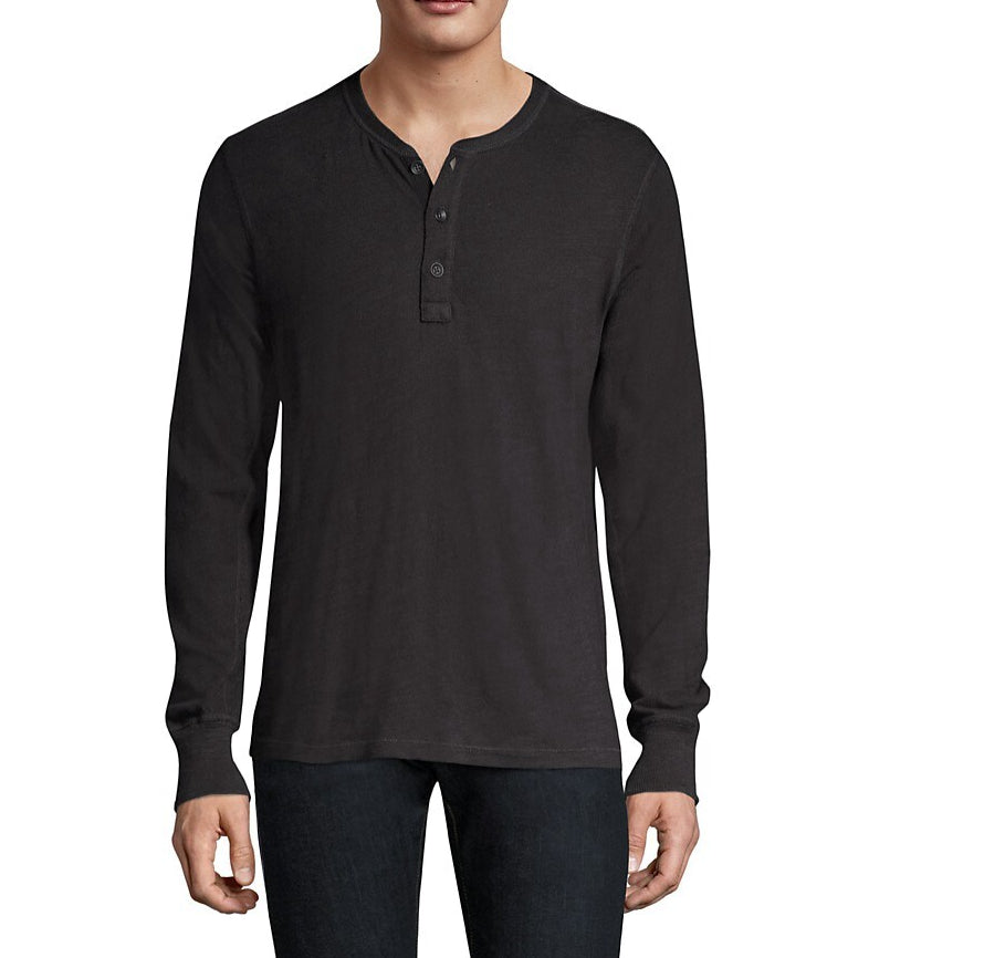 Camiseta de hombre de manga larga color negro