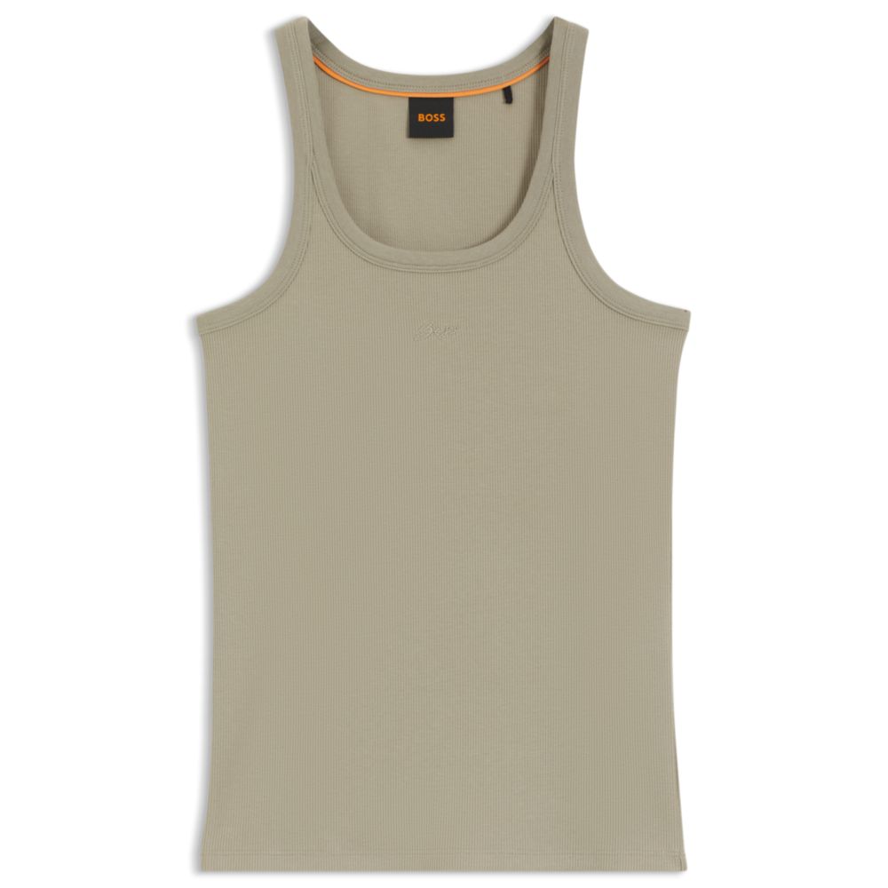 Camiseta sin mangas de algodón
