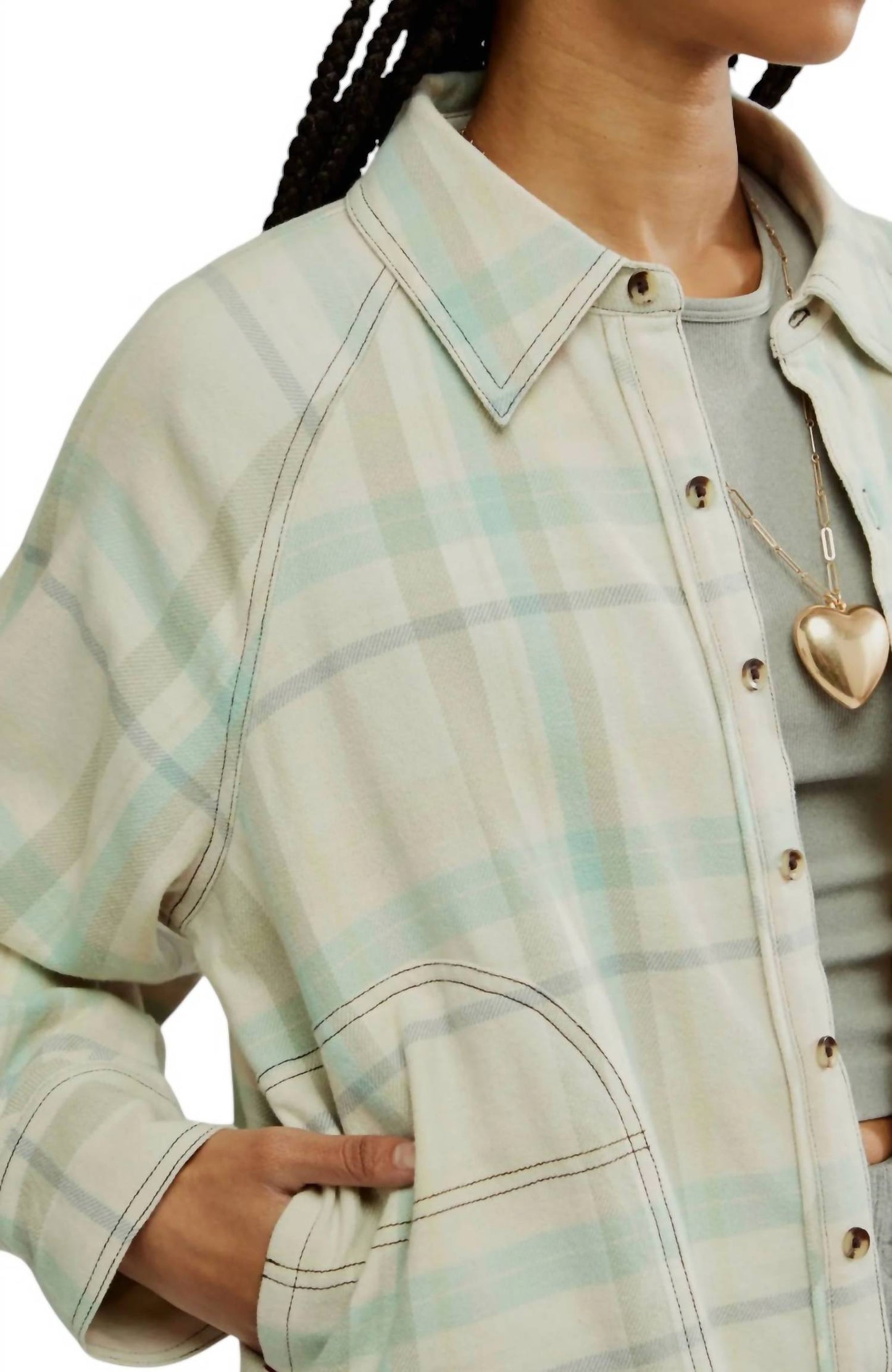 Camisa para niña a cuadros