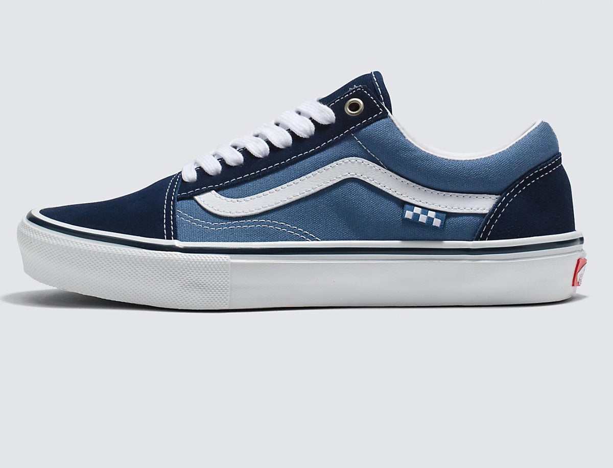 Zapatos de hombre color azul marino y blanco