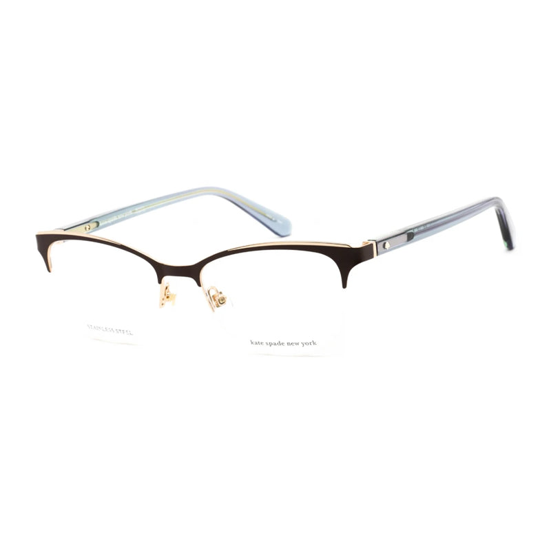 Gafas 50 mm color café y turquesa