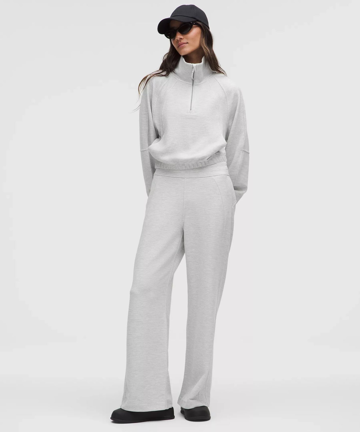 Pantalón de pierna ancha de tiro medio