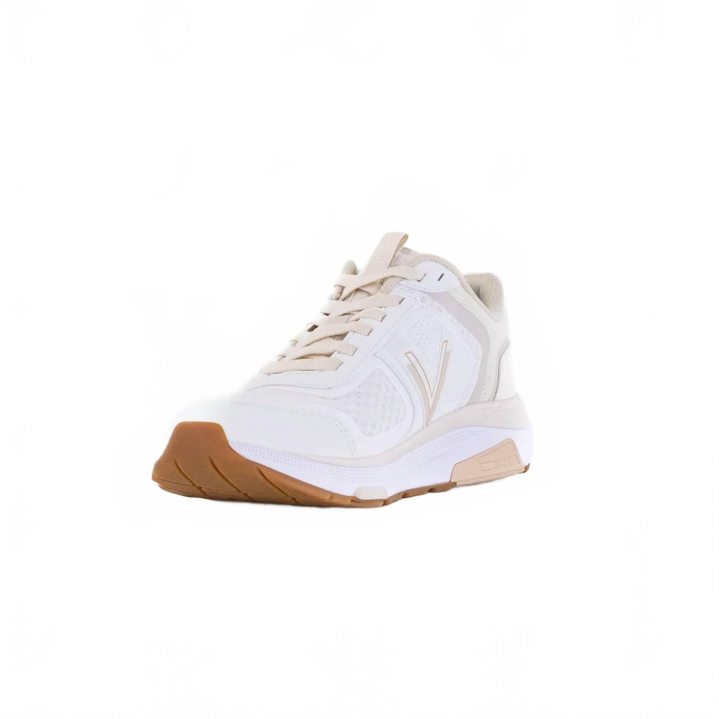 Tenis de mujer color blanco y crema