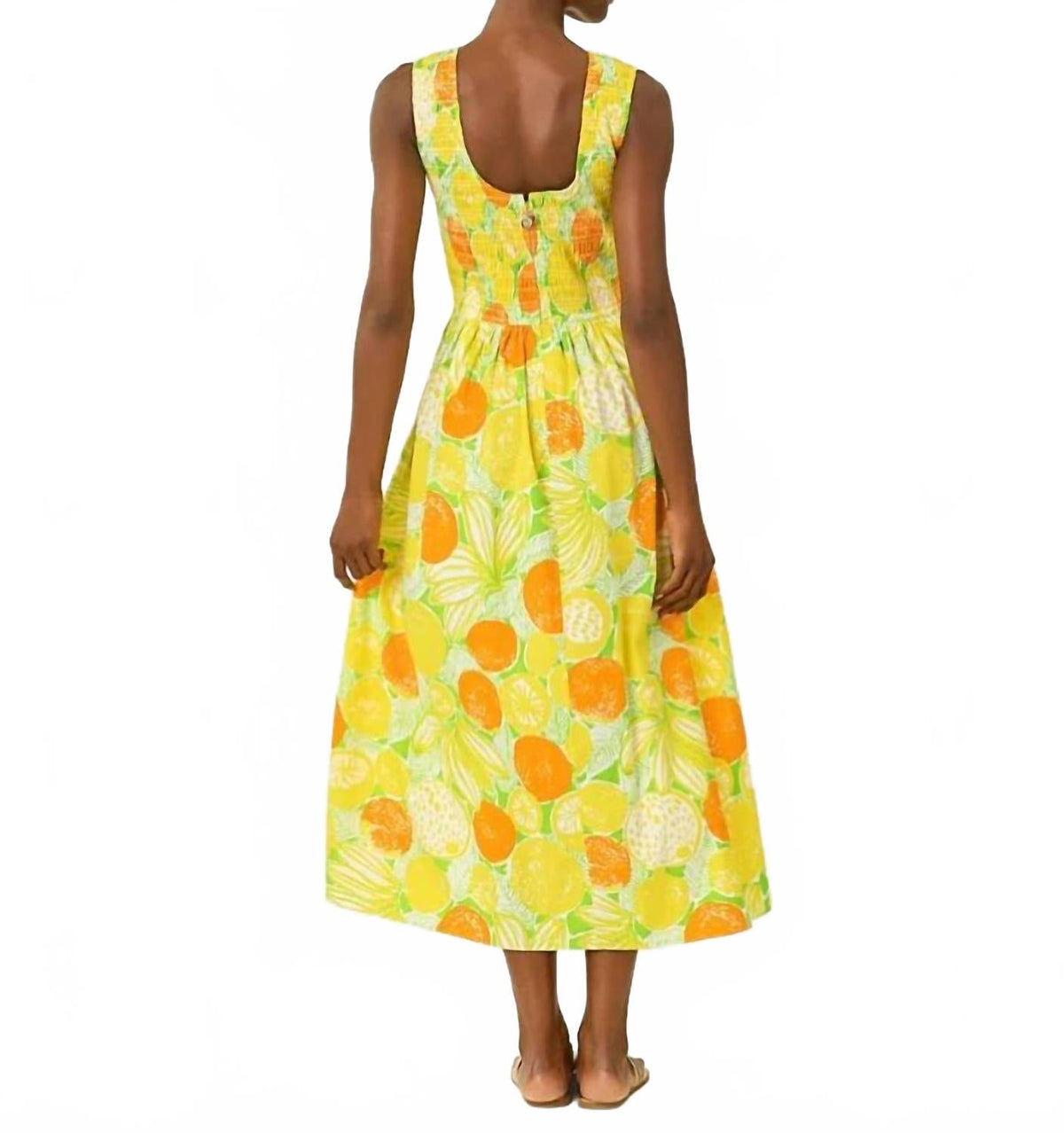 Vestido midi de corte amplio