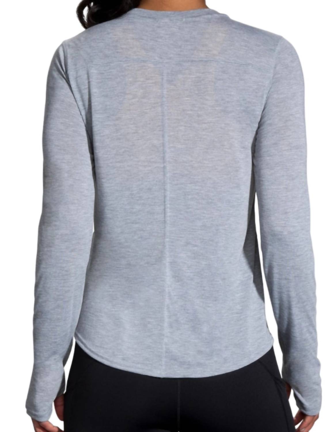 Camiseta de mujer de manga larga color gris