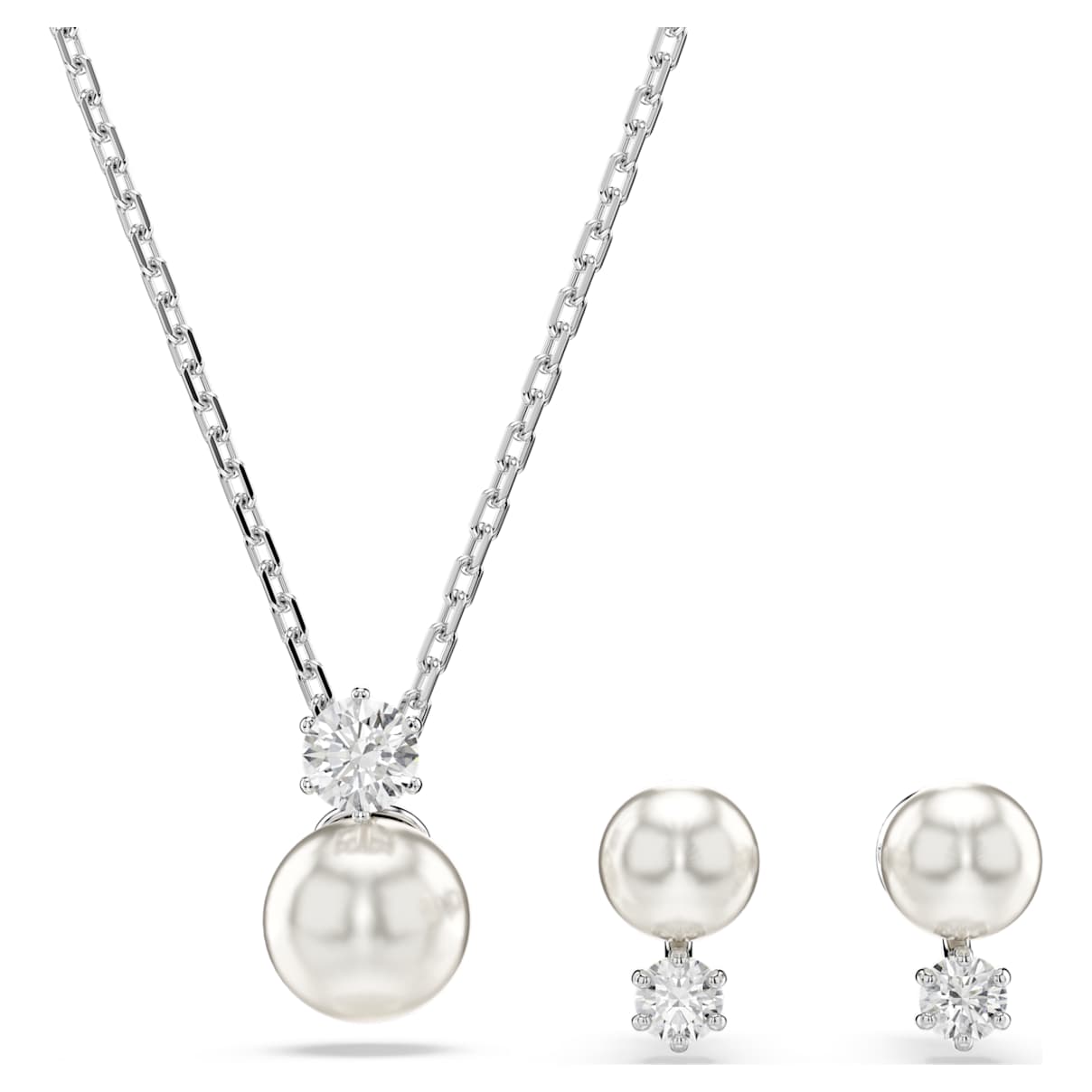 Set de joyería color blanco