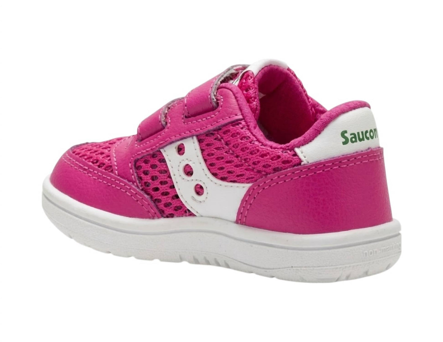 Tenis infantil color blanco y rosado