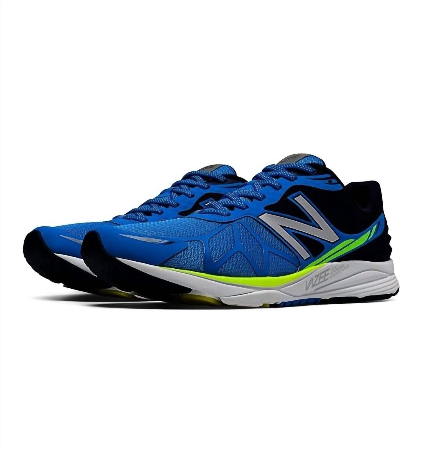 Tenis para correr de hombre color azul y amarillo