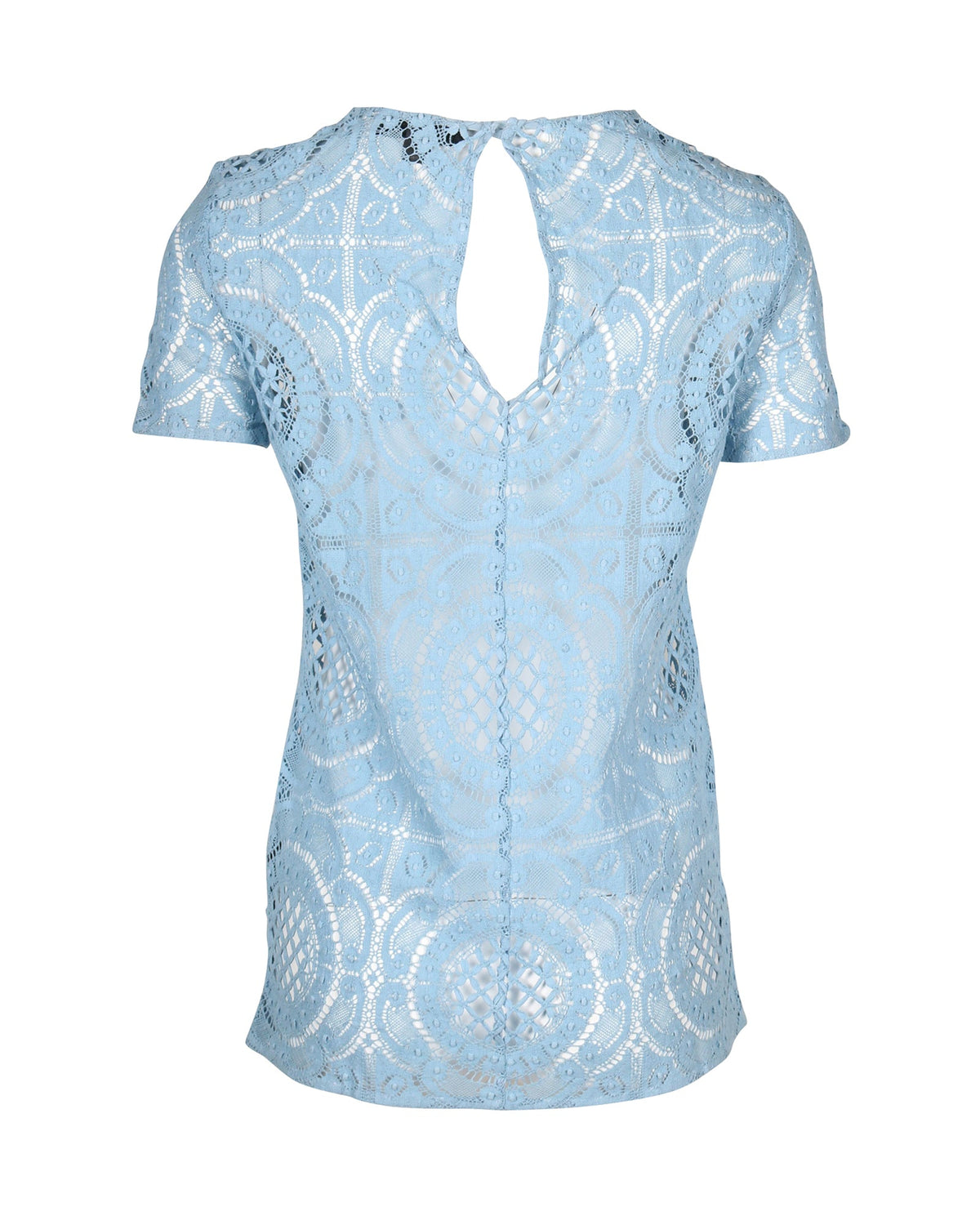 Blusa de algodón color azul