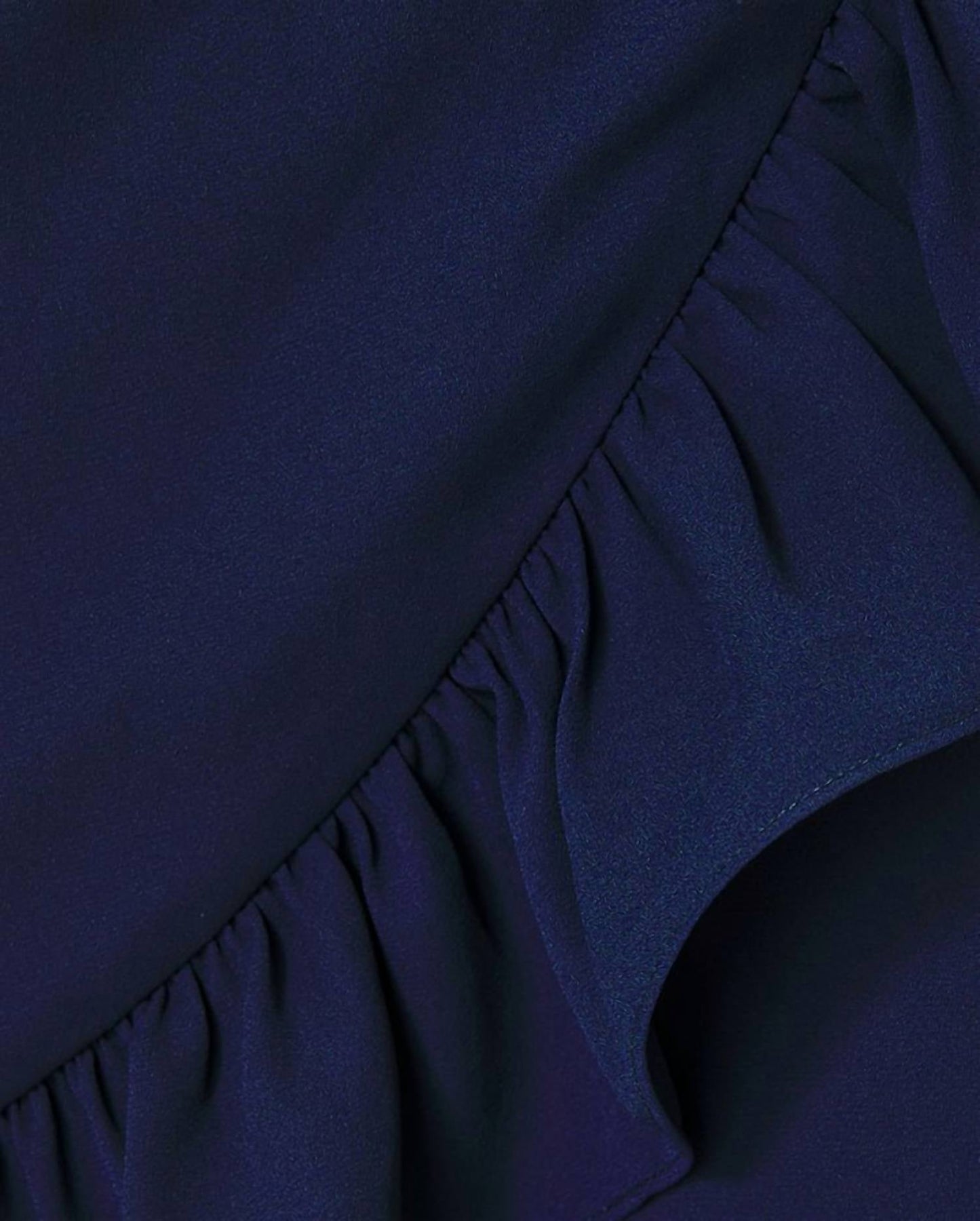 Vestido corto color azul marino