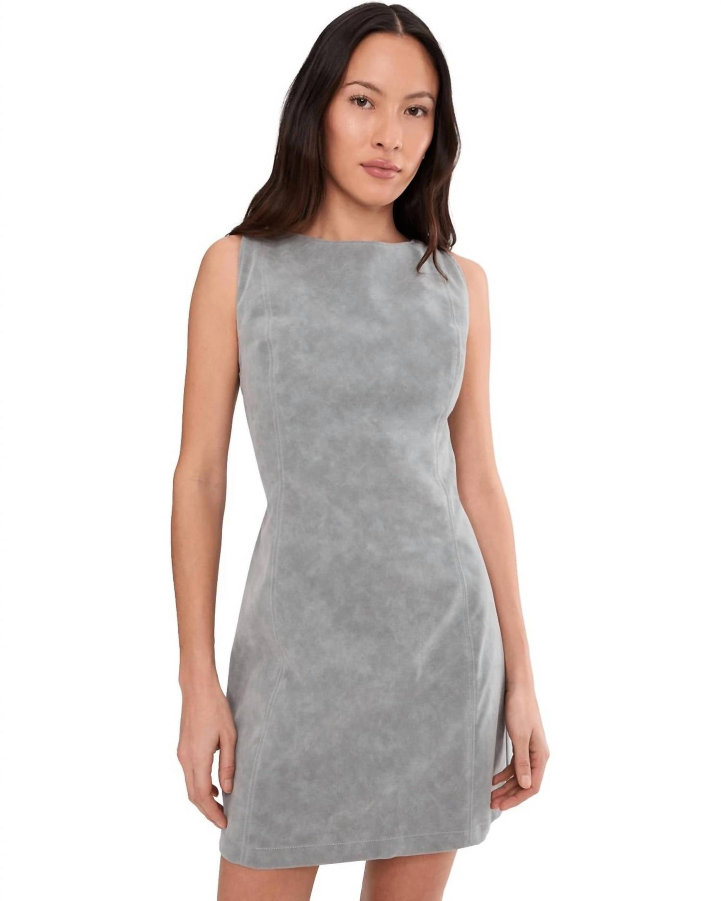 Vestido de gamuza corto