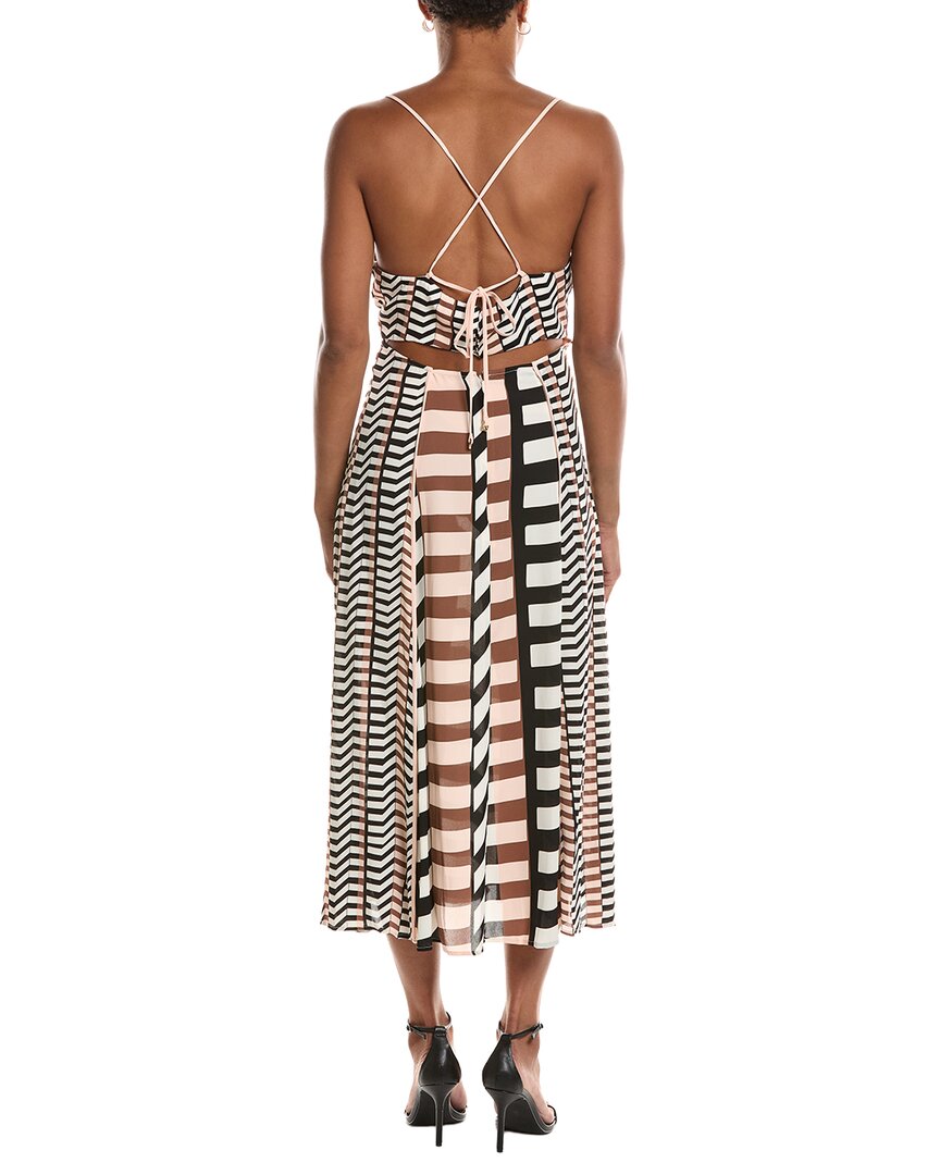 Vestido midi a rayas