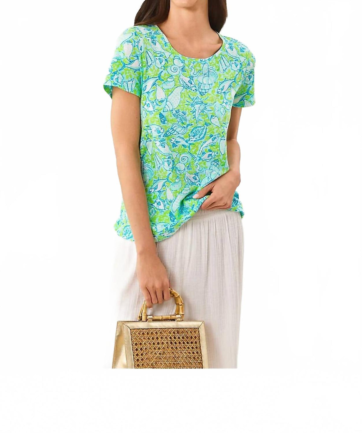 Top color azul