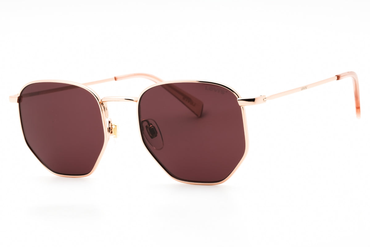 Gafas color rosado y dorado