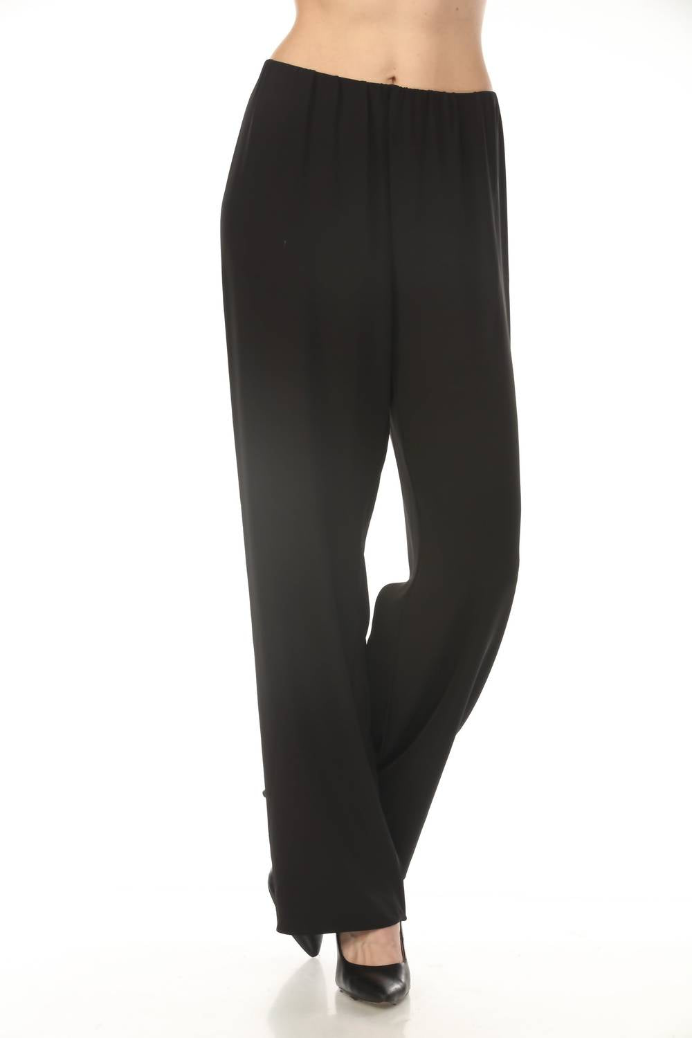 Pantalón de pierna ancha color negro