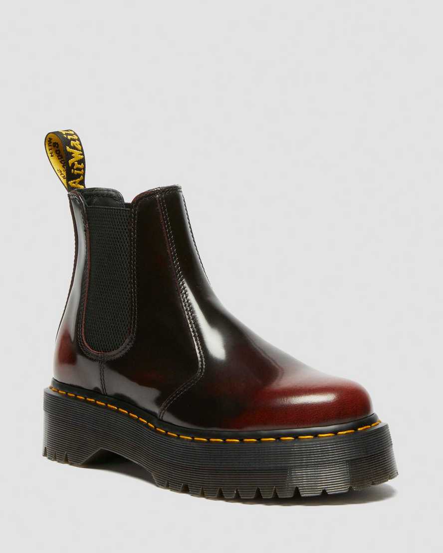 Botas de cuero con plataforma