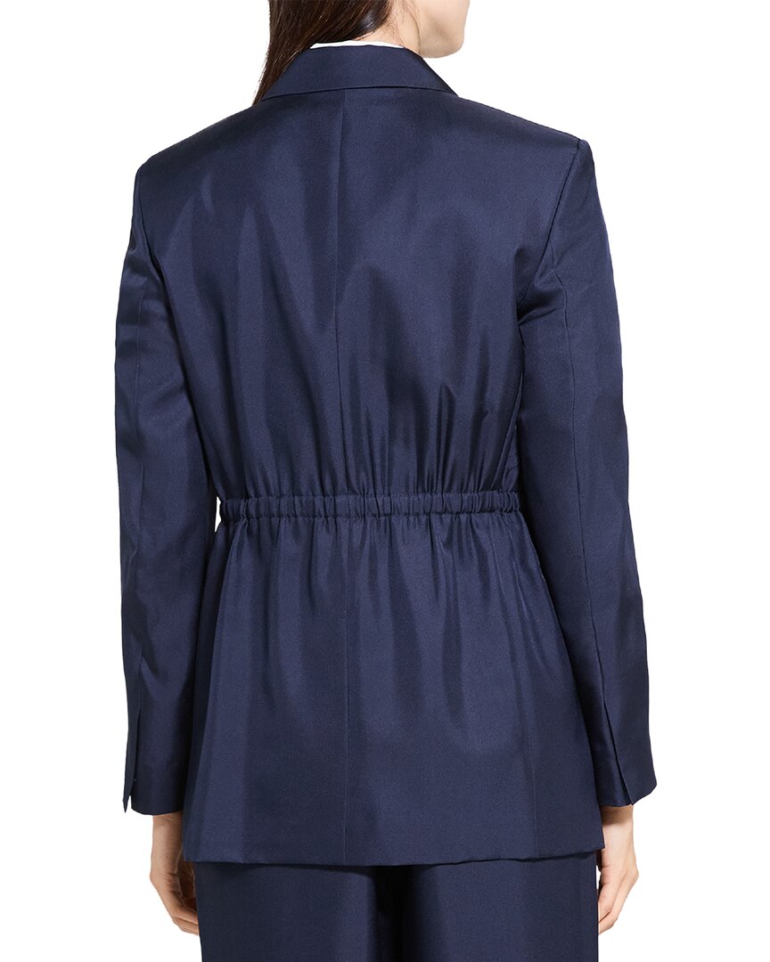 Blazer de seda de corte amplio