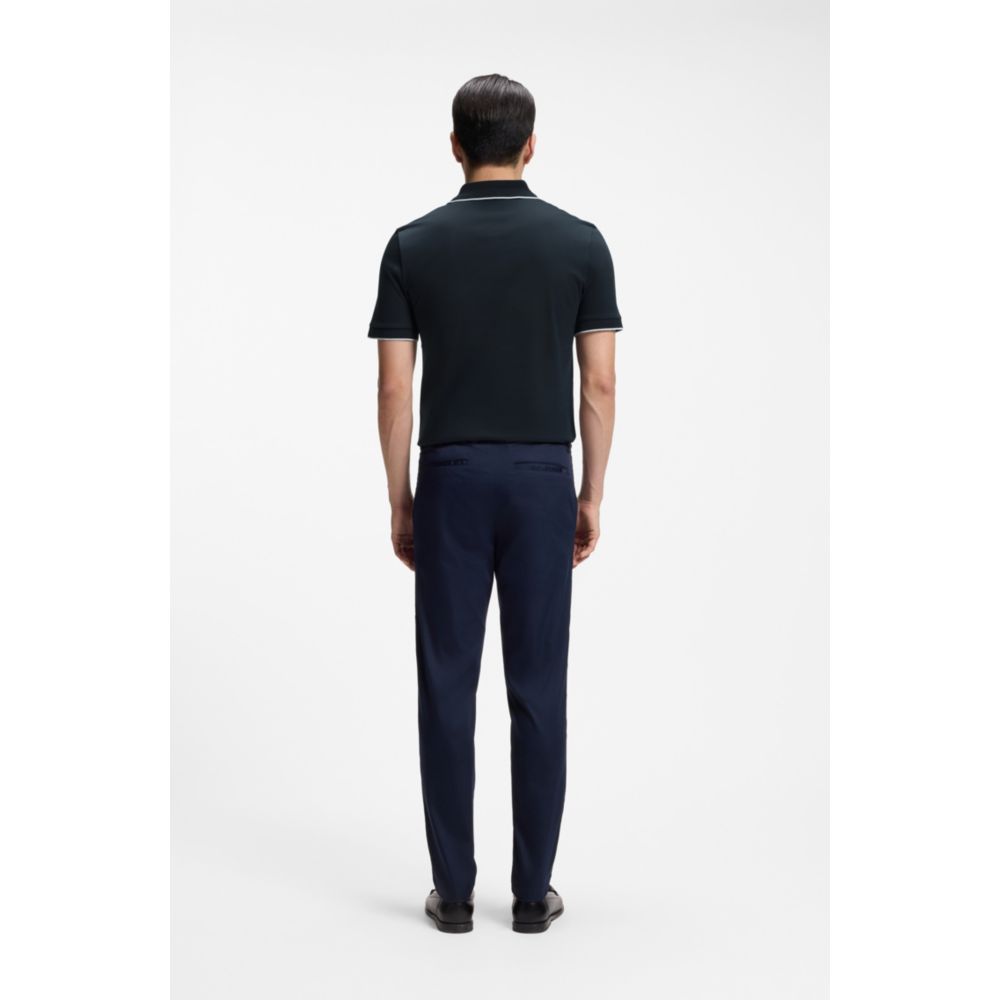 Polo de algodón de corte ajustado
